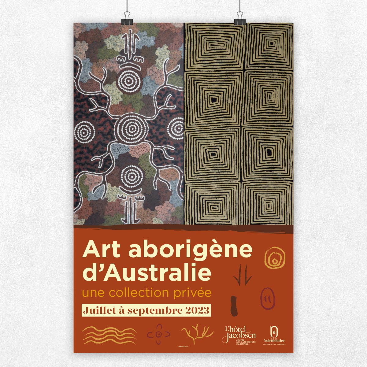 Affiche de l'exposition Art Aborigène d’Australie