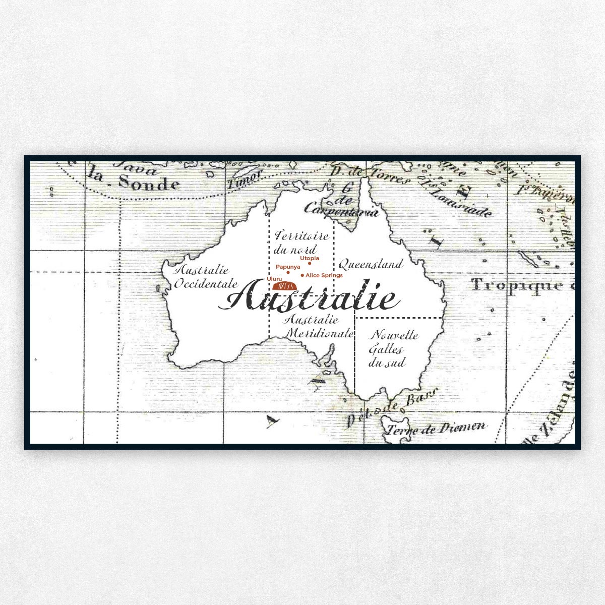 Carte Art Aborigène d’Australie